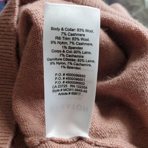 Aritzia Babaton Byron Derma Wool Cashmere Blend Sweater Size XS - Picture 7 of 8